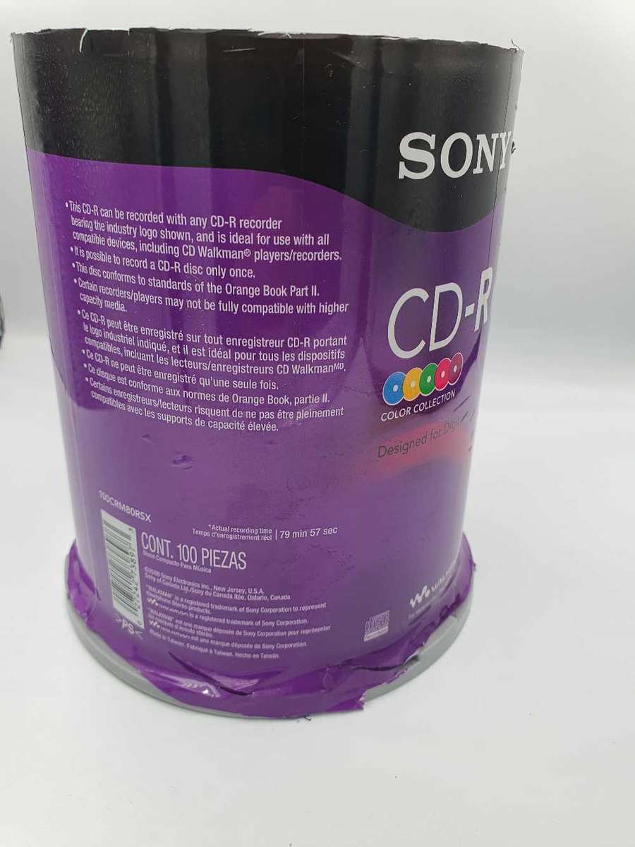 100 SONY CD-R Music Disc - New - packaging worn.