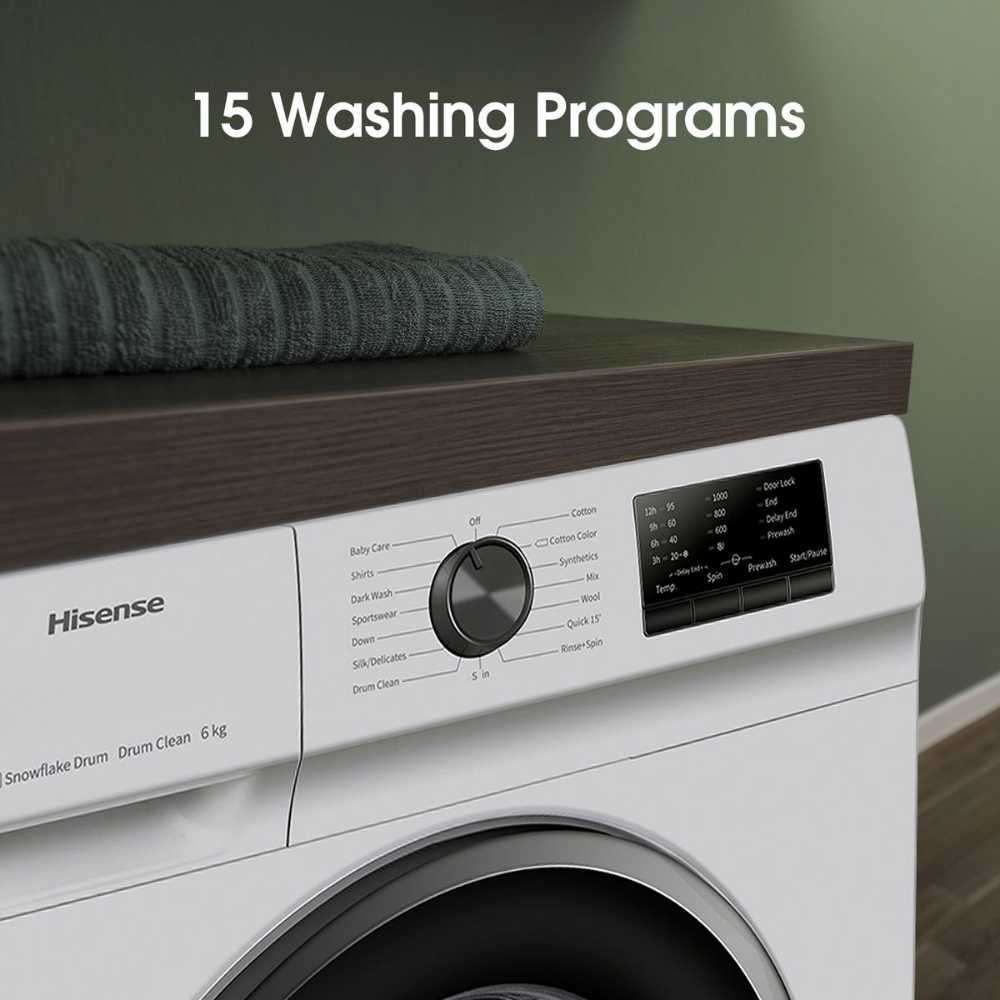 Hisense 6kg Front Loader Silver WFVC6010S