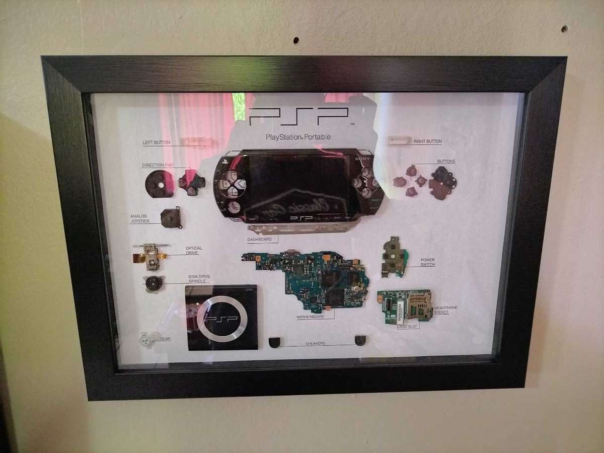 Sony Psp console wall art