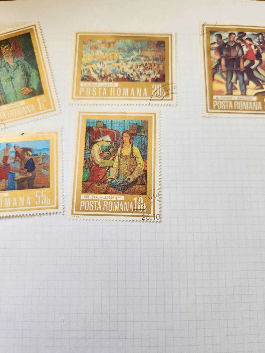 Romania on album pages (1890s to more modern)