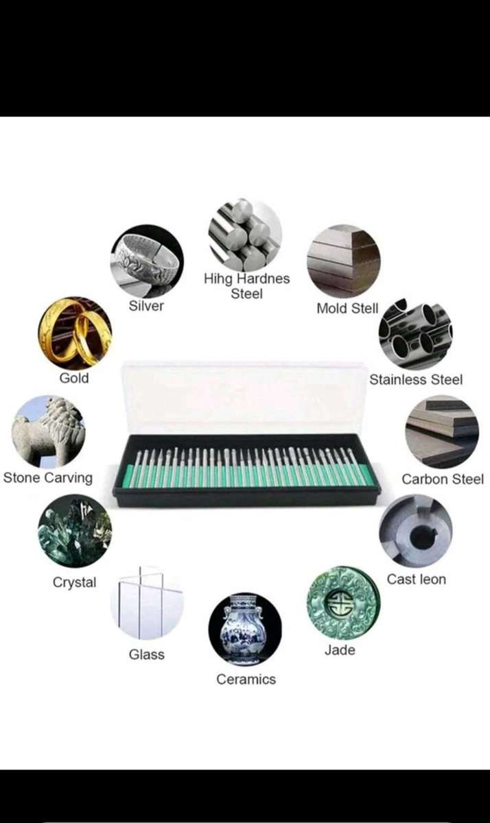 30pc Diamond Drill Bit for dremel rotary tool.