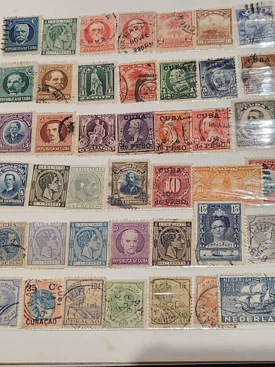 World selection - exquisite - in old stock book - GEMS to be found here!!