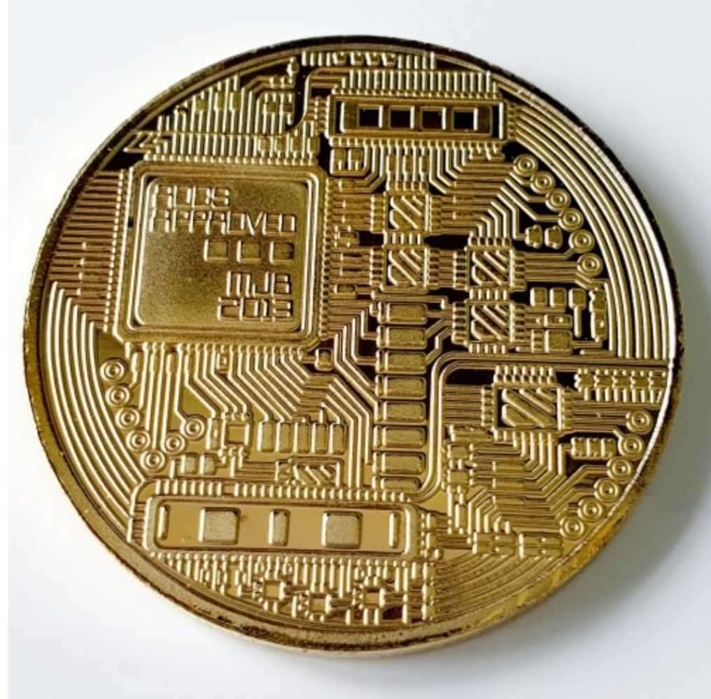 24 KARAT GOLD PLATED BITCOIN 1OZ