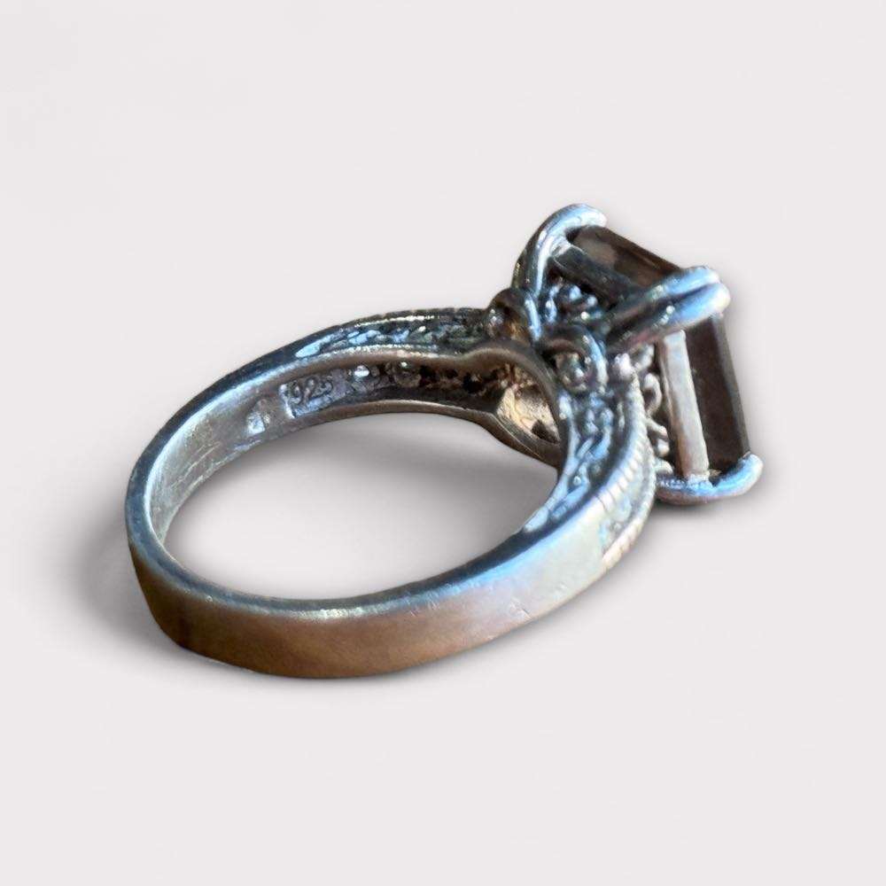 Vintage Fossil Ladies Watch & Sterling Silver Rings