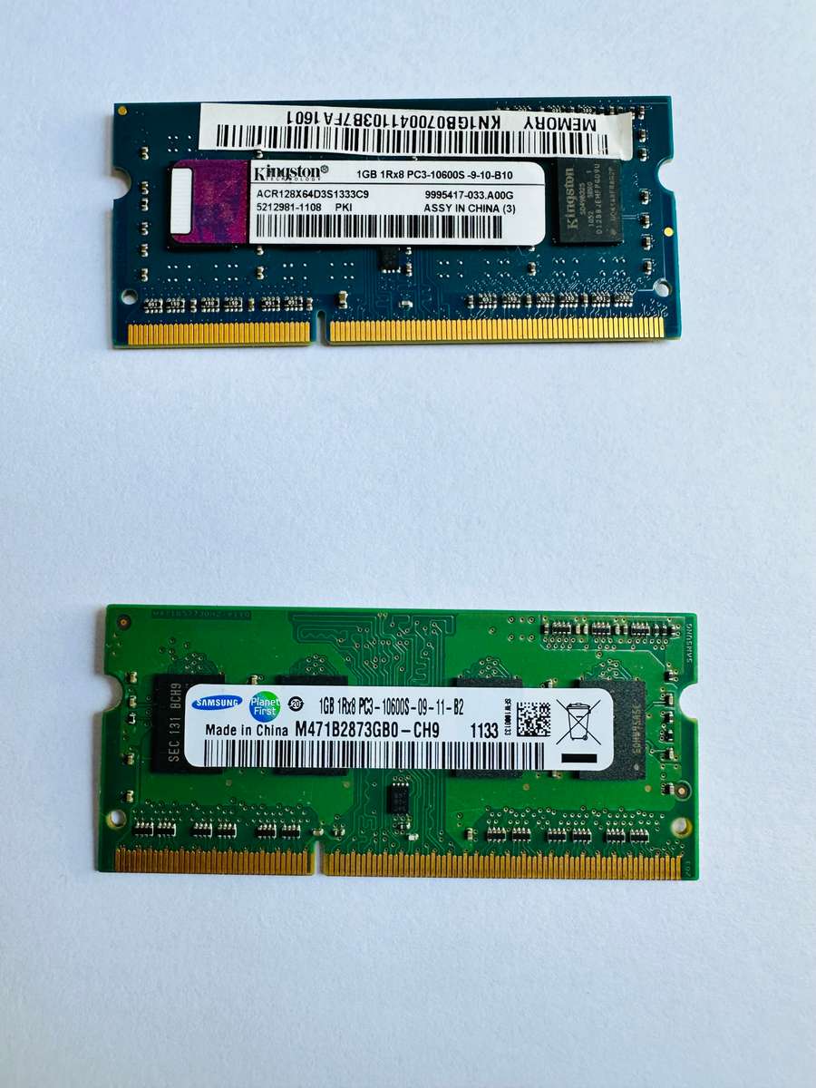 4x 1GB DDR3 LAPTOP RAMS *TESTED AND WORKING*