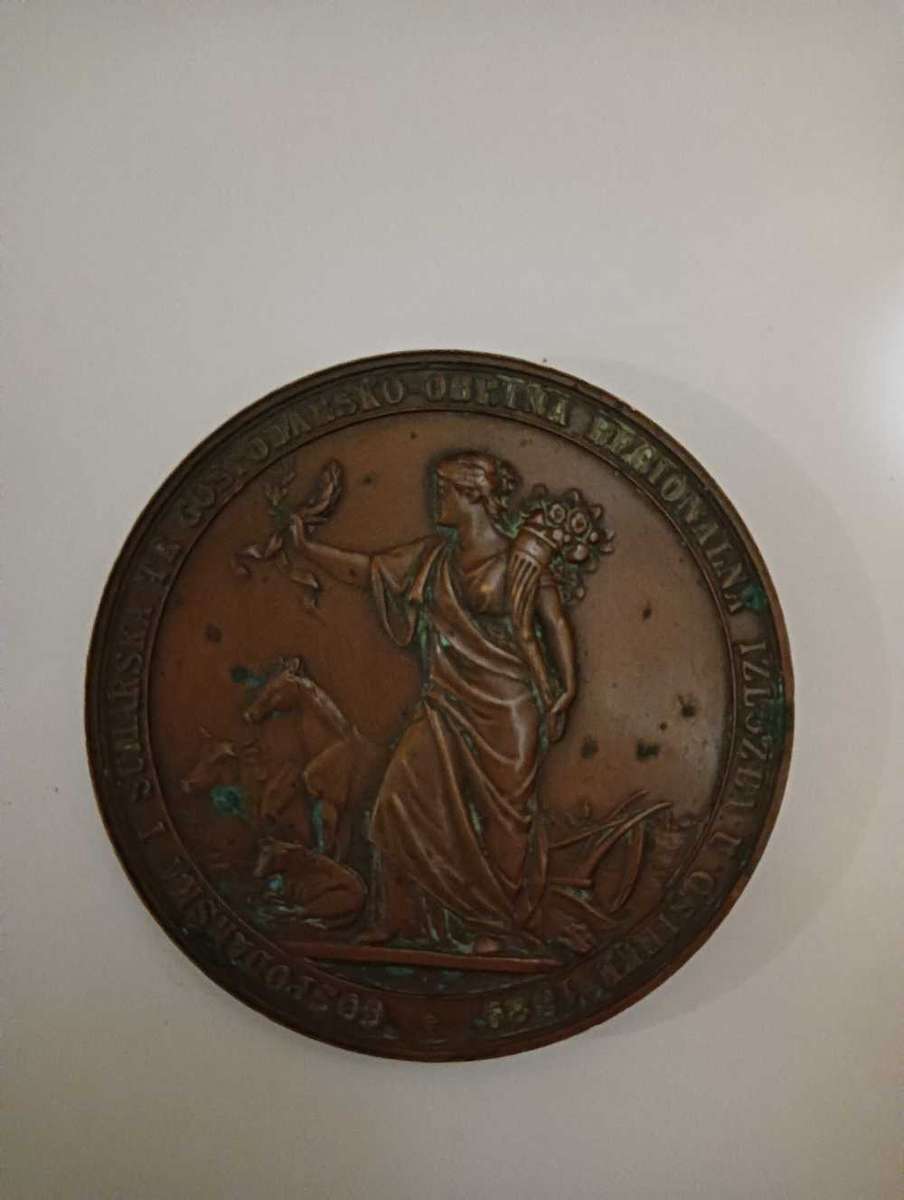 Antique medal dated 1889