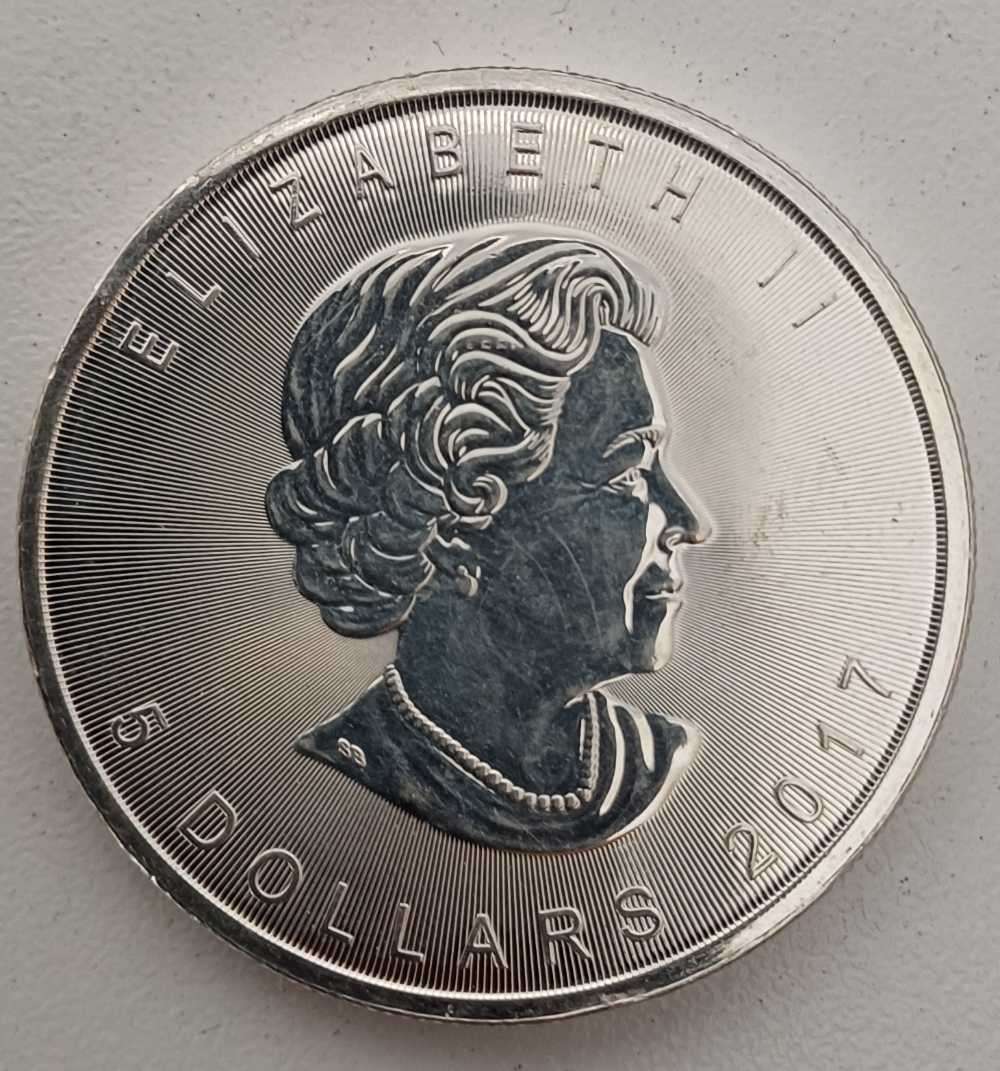 2017 .9999 1Oz Silver Maple Leaf of Canada