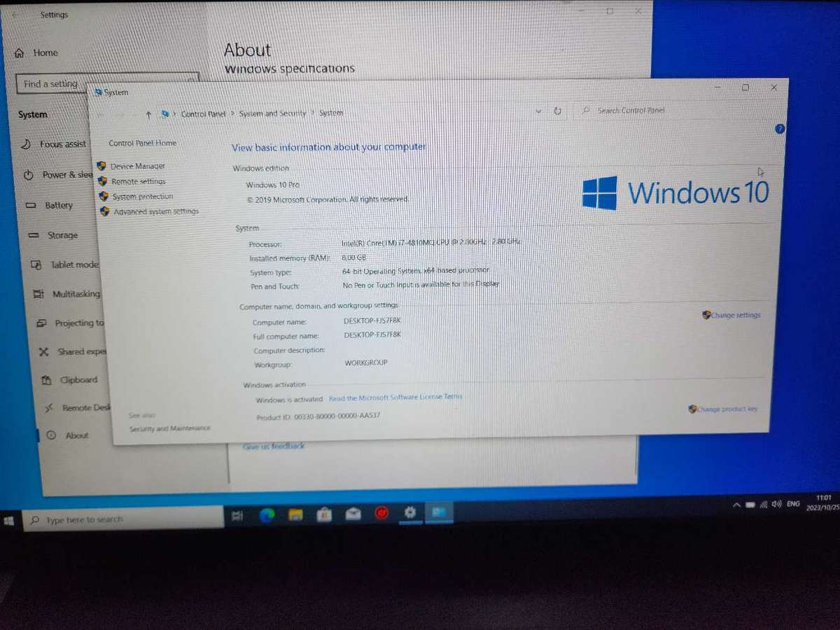 TOSHIBA TECRA W50 A0662 WORKSTATION SEMI GAMING LAPTOP FOR SALE