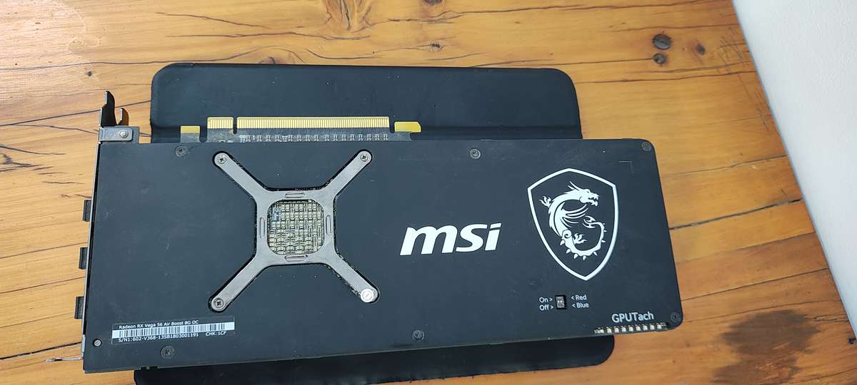 Msi rx vega 56 8gig gpu