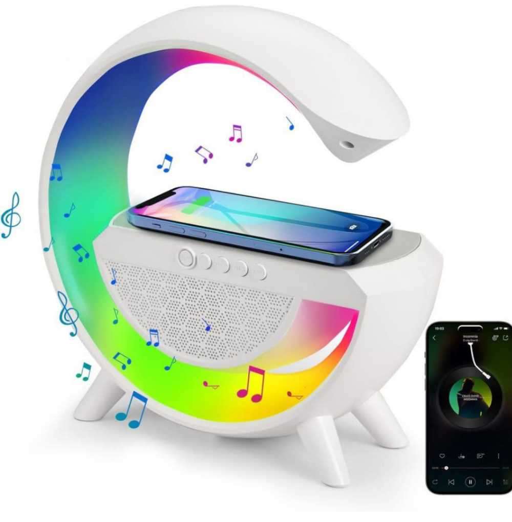 BT 2301 LED Wireless Charging, Speaker and Radio