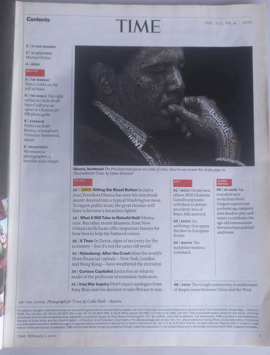Time magazine February 1, 2010