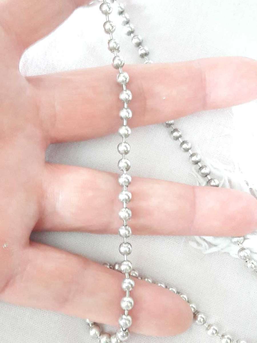 Sterling silver ball necklace