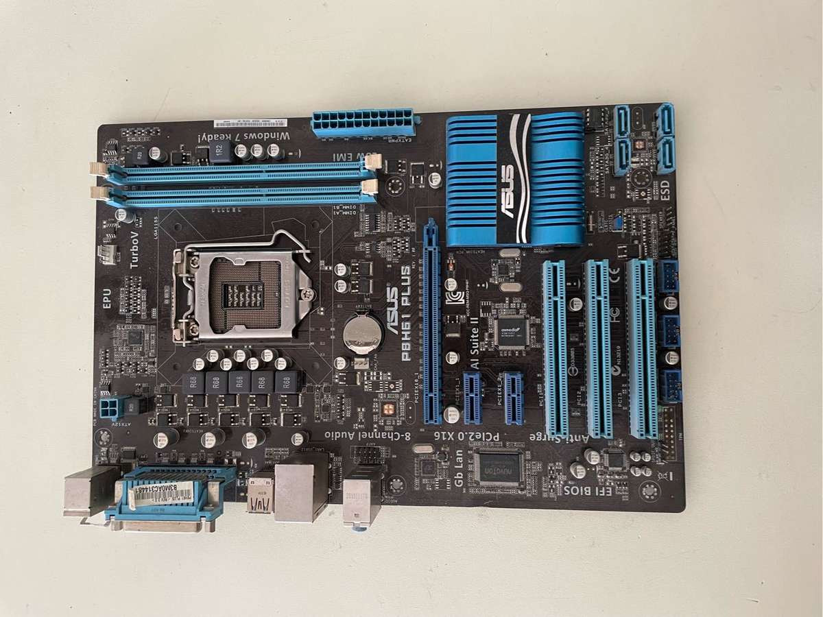 Asus P8H61 Plus Motherboard**For Parts Or repairs**
