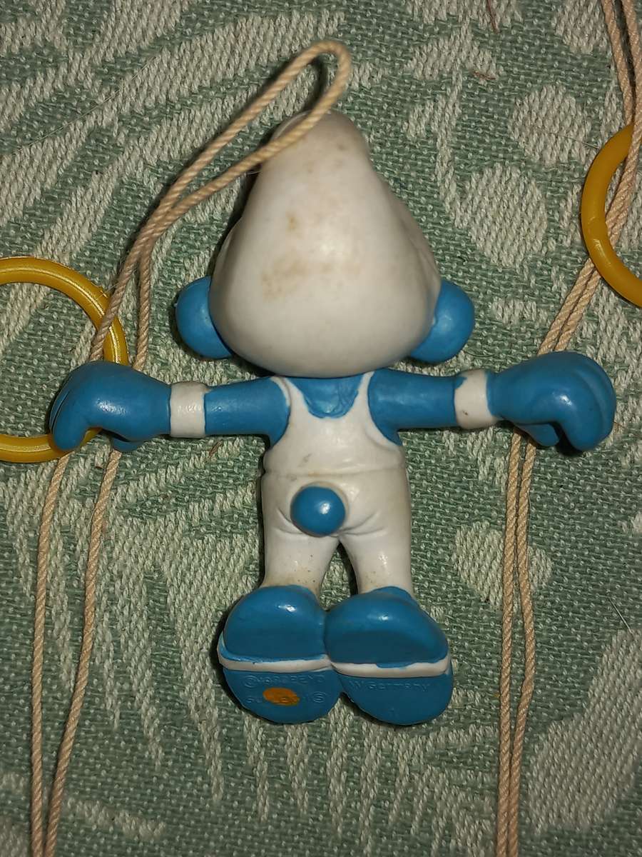 Vintage Smurf Gymnast