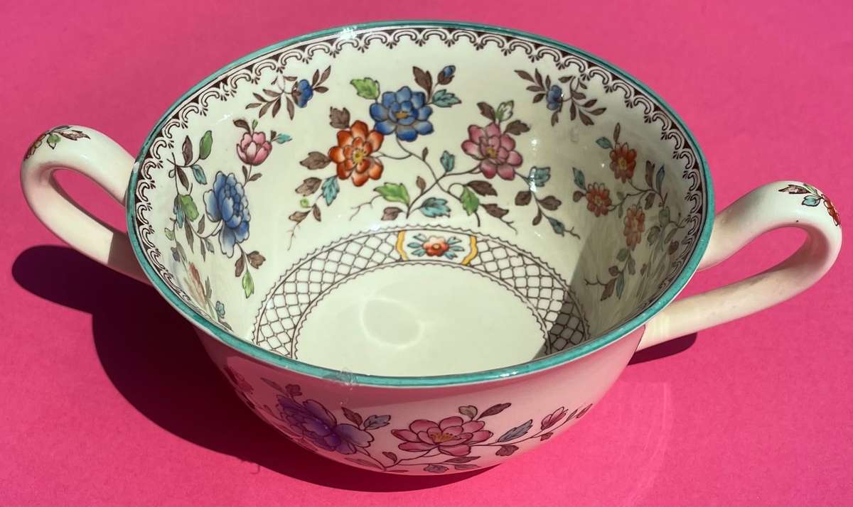 Vintage Sale - Copeland Spode Royal Jasmine Soup Coupe - Made in England