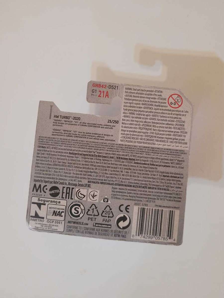 Hotwheels '98 Subaru Impreza 22B