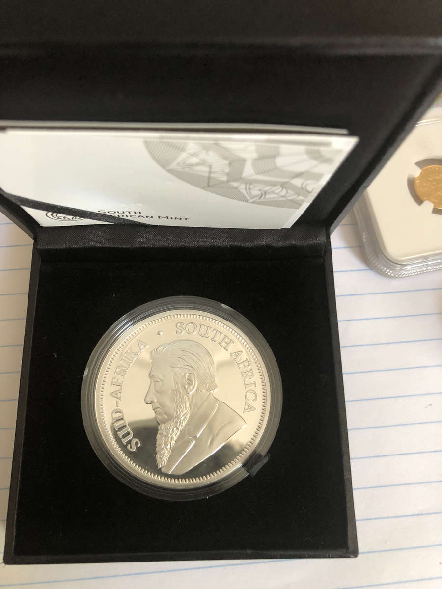 2oz  Proof Silver Kruger Rand