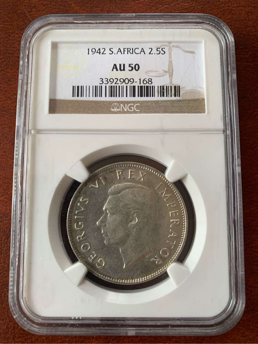 1942 s.african 2.5 shilling