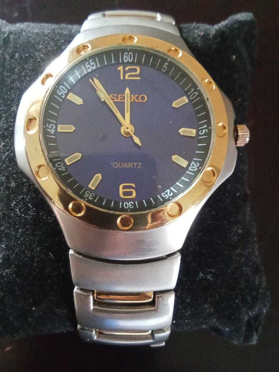 Mens Blue Dial Seiko Quartz 5421-6133