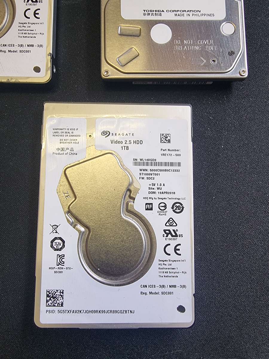 1Tb 2.5" Hard Drives