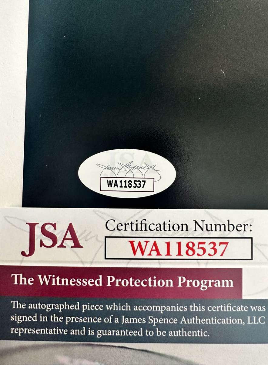 AUTHENTIC AUTOGRAPH BY MICHAEL BUFFER - YOUNG DONALD TRUMP IN PICTURE- WITH COA