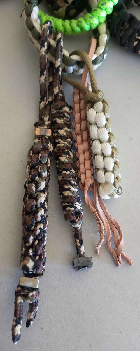 Paracord bracelets + Keyrings