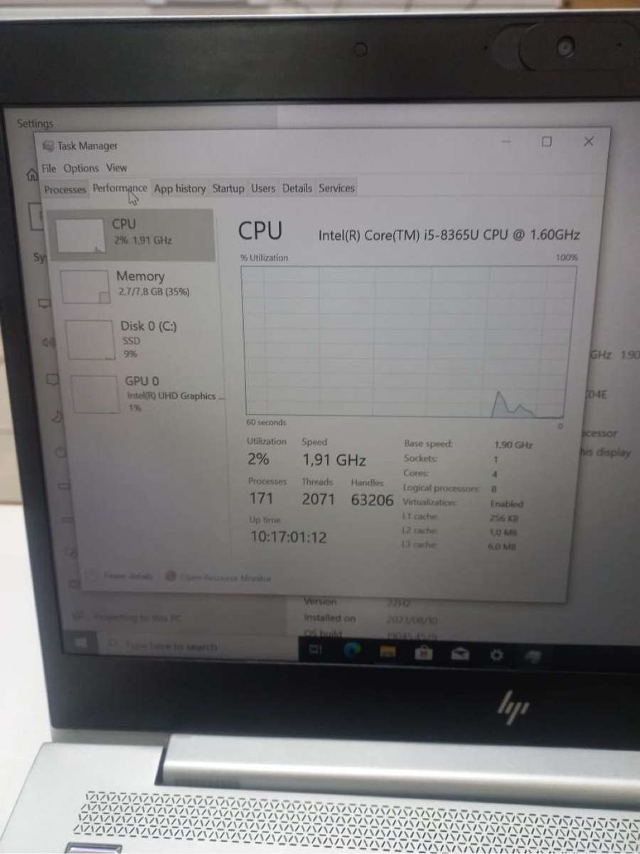 HP EliteBook 830 G6 13.3´´ i5-8265U/8GB/256GB SSD Laptop