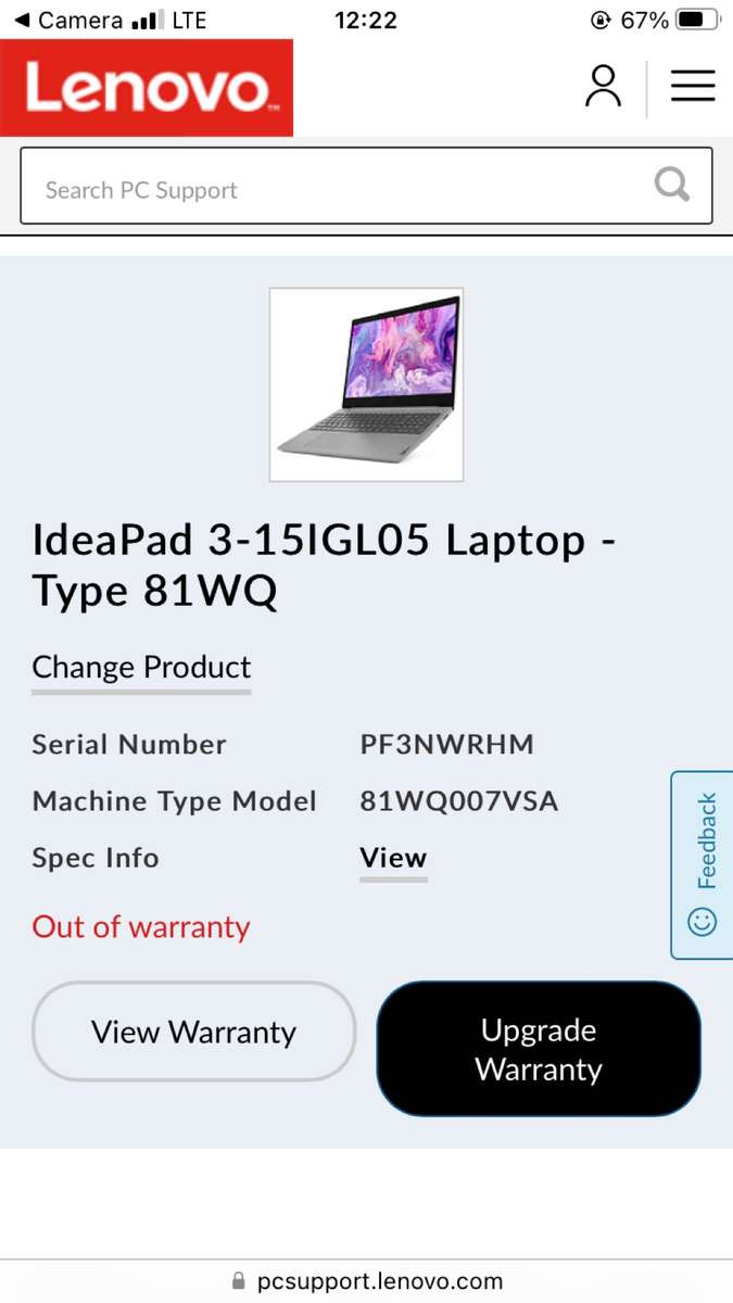 IdeaPad 3-15IGL05