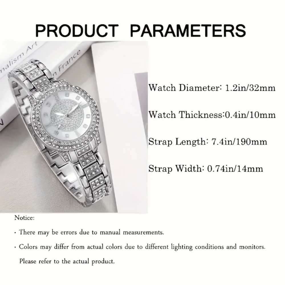 Radiant Luxury Rhinestone Womens Quartz Watch