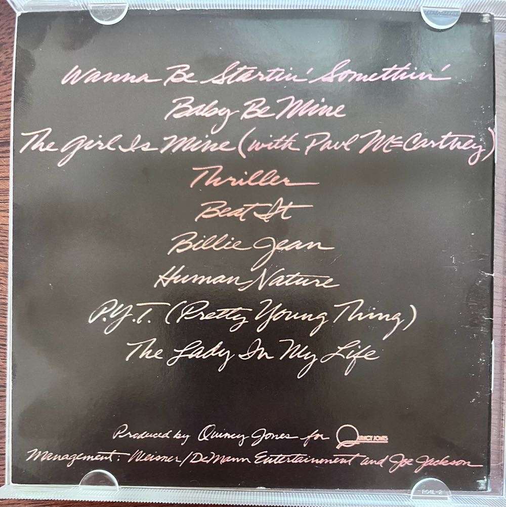 Thriller - Michael Jackson (CDKSF 2819)