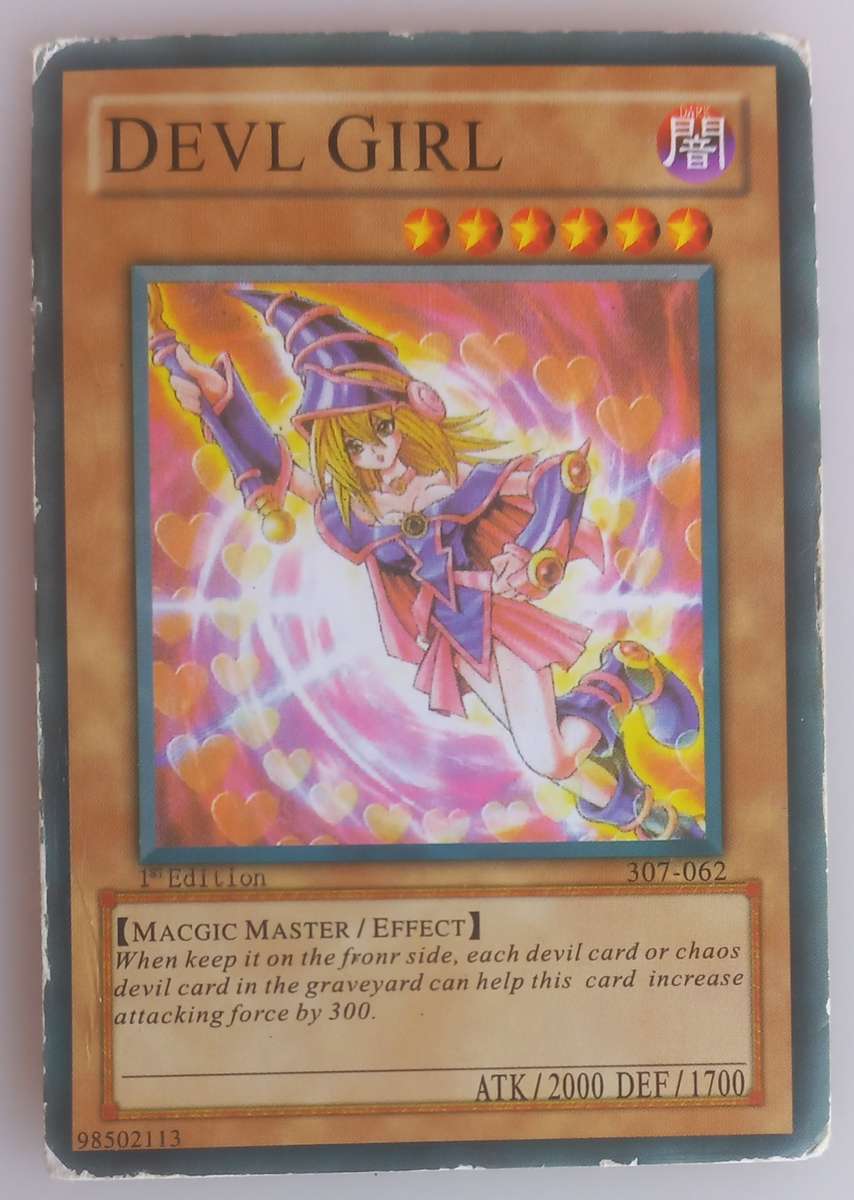 Yu-Gi-Oh! Devil girl 1st edition card