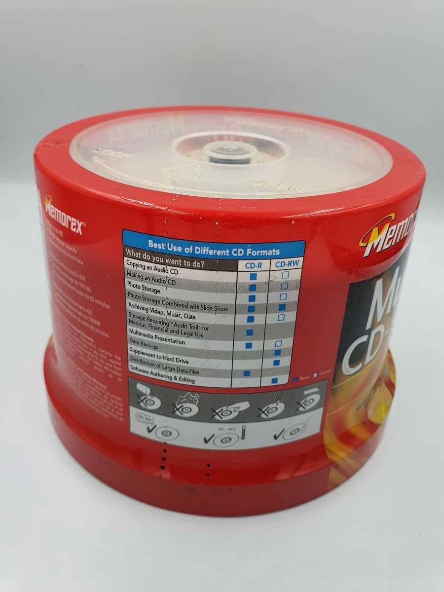 Memorex Music CD-R 50 Pack 700MB 80 Minute 40x Speed Sealed