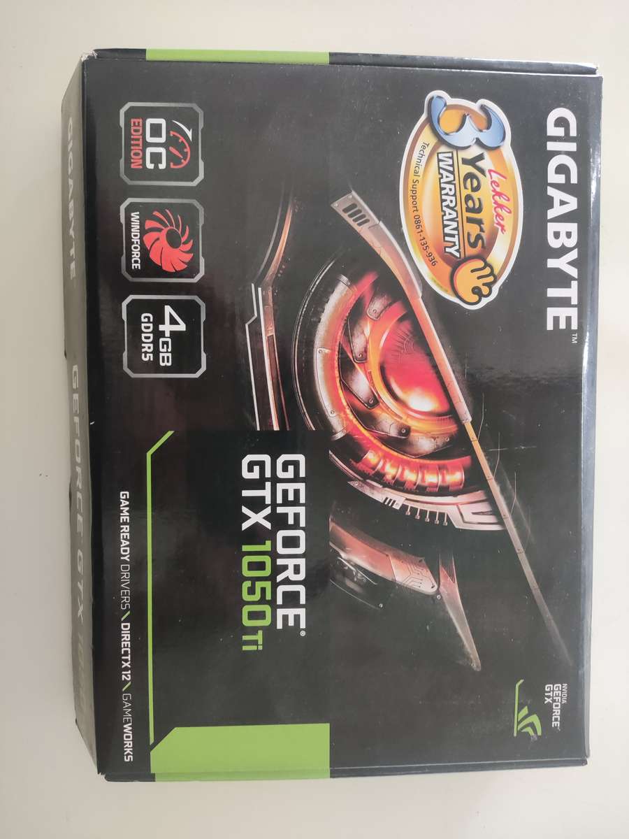 Gigabyte GTX1050 Ti 4GB GDDR5 Graphics card**No External power Needed**Amazing Little card