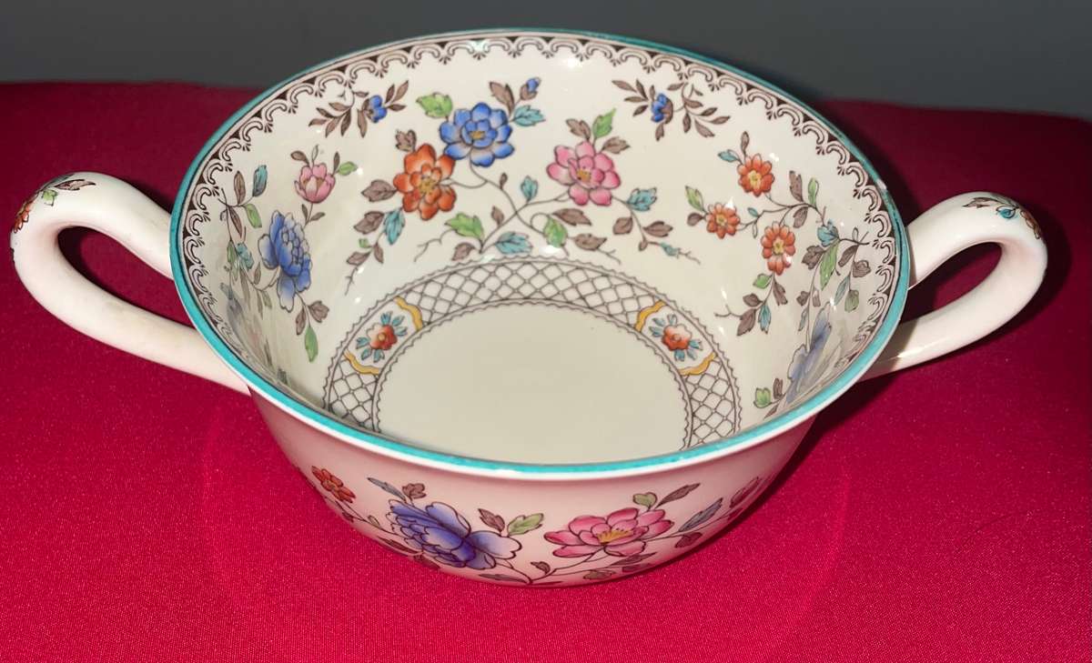 Vintage Sale - Copeland Spode Royal Jasmine Soup Coupe - Made in England