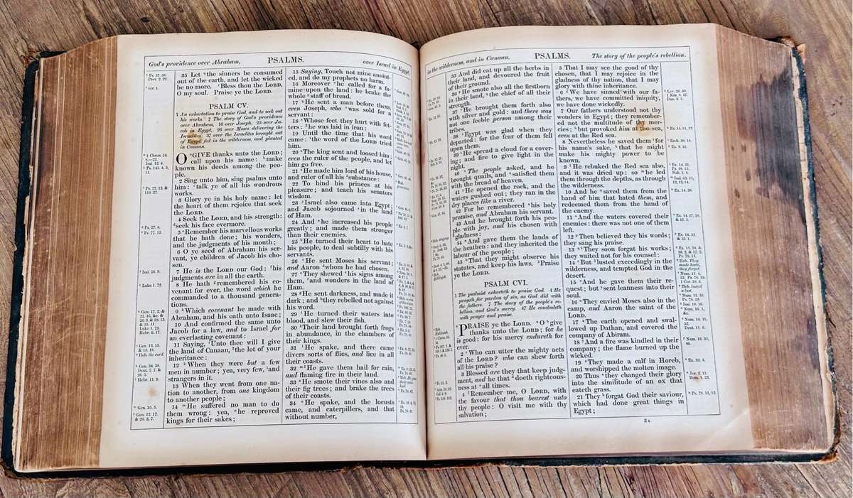 Antiquarian Holy Bible 1856 (Large & Heavy)