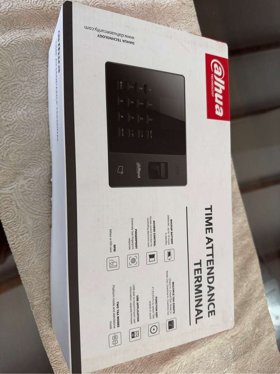 Dahua DHI-ASA1222G Time/Attendance/Access Control Device with backup battery - MINT CONDITION