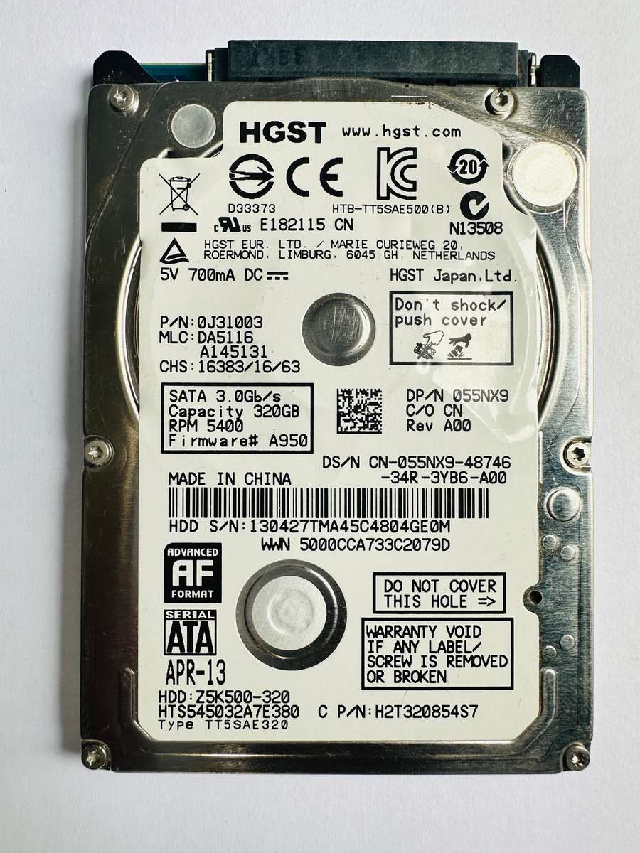 2x Laptop Drives 500GB + 320GB ***100% Health***