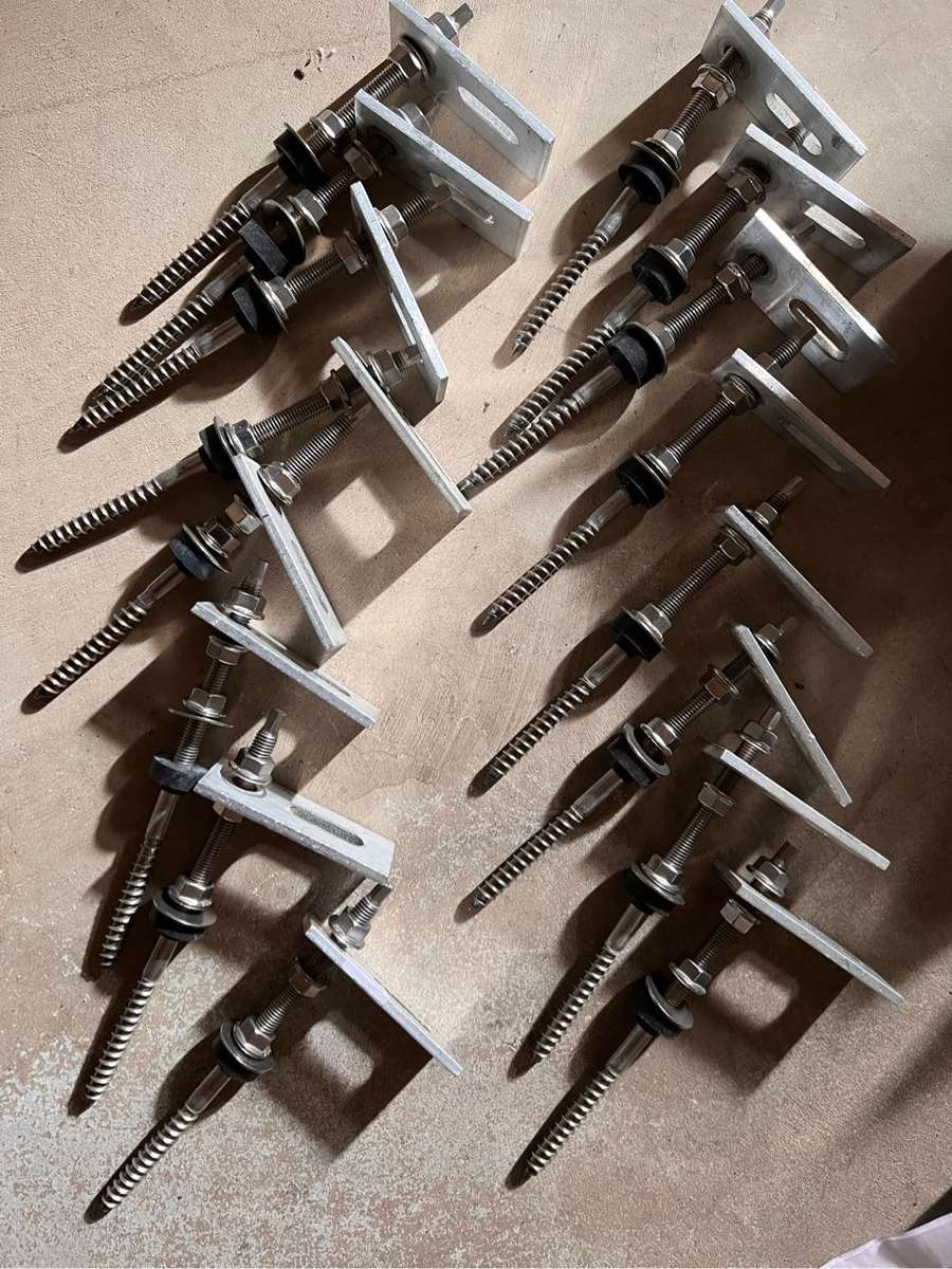 Screws for solar panel rail
