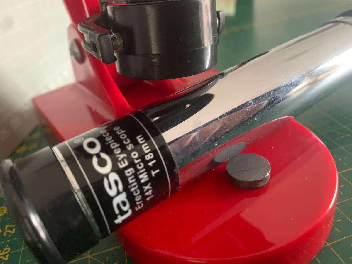 Microscope with accessories