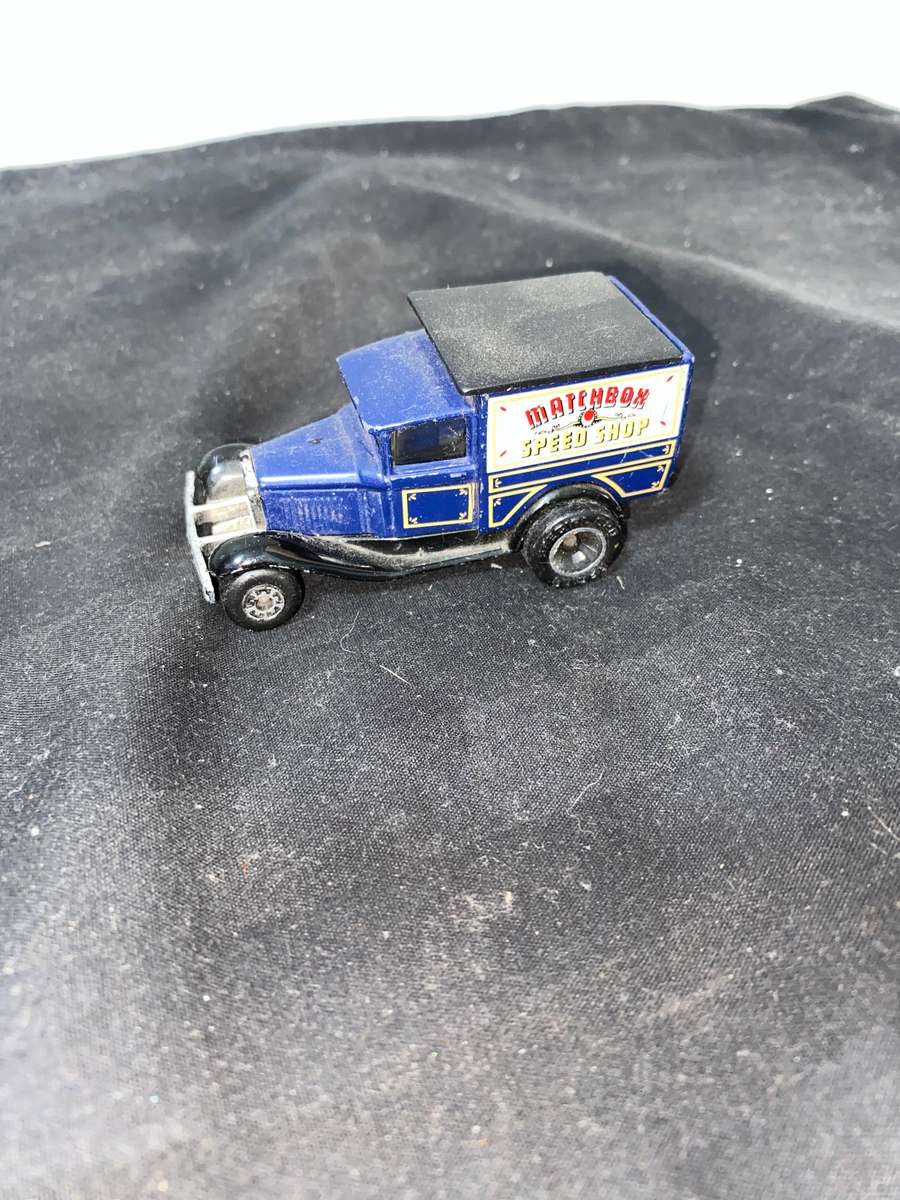 Blue Matchbox Speed Shop