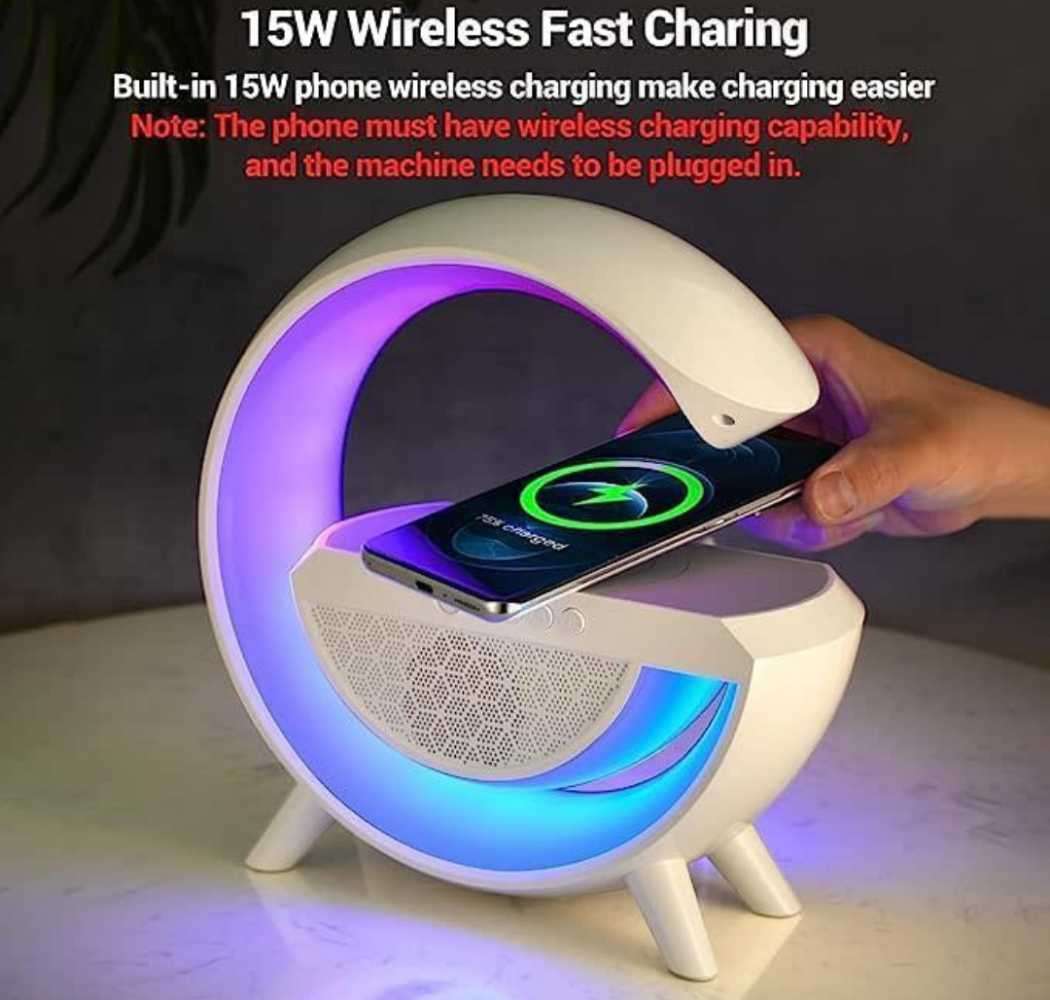 BT 2301 LED Wireless Charging, Speaker and Radio