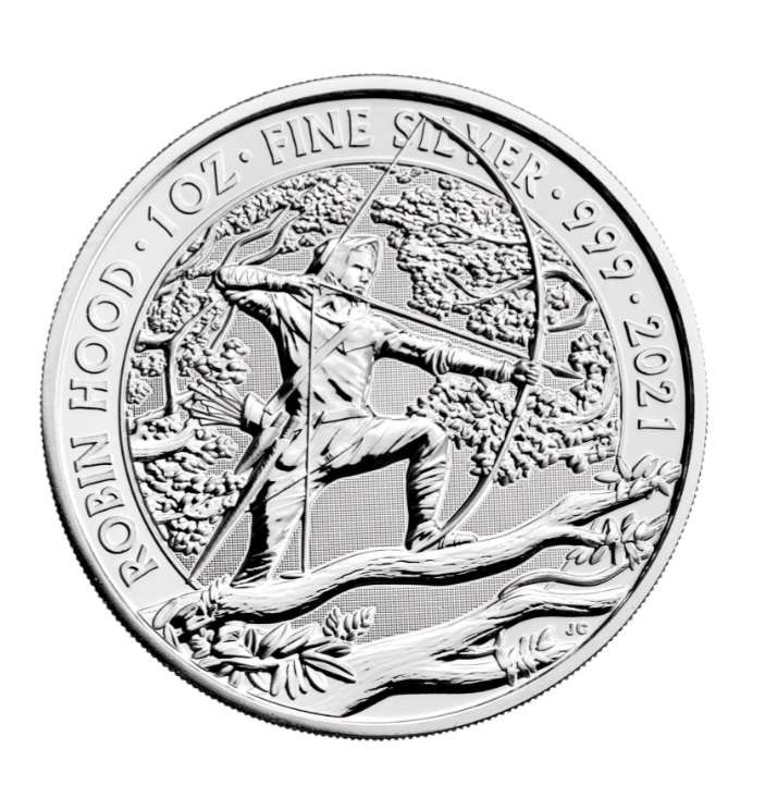 Robin Hood 2021 1oz Silver bullion coin