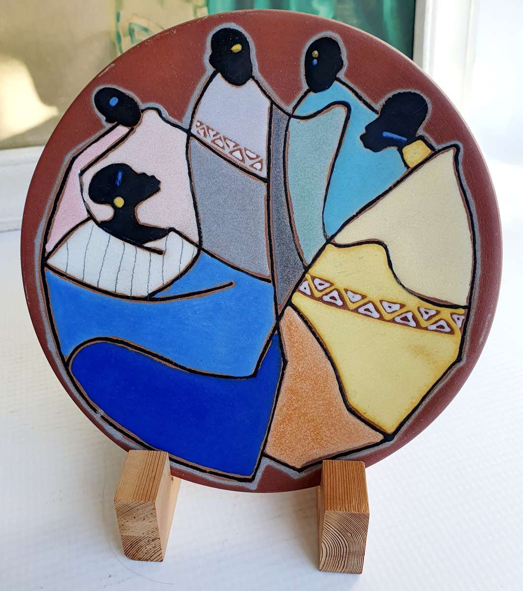 Vintage Kalahari Wall Hanging Terracotta Coated Plates