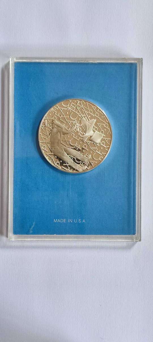 1978 United Nations Solid Sterling Silver Peace Medal