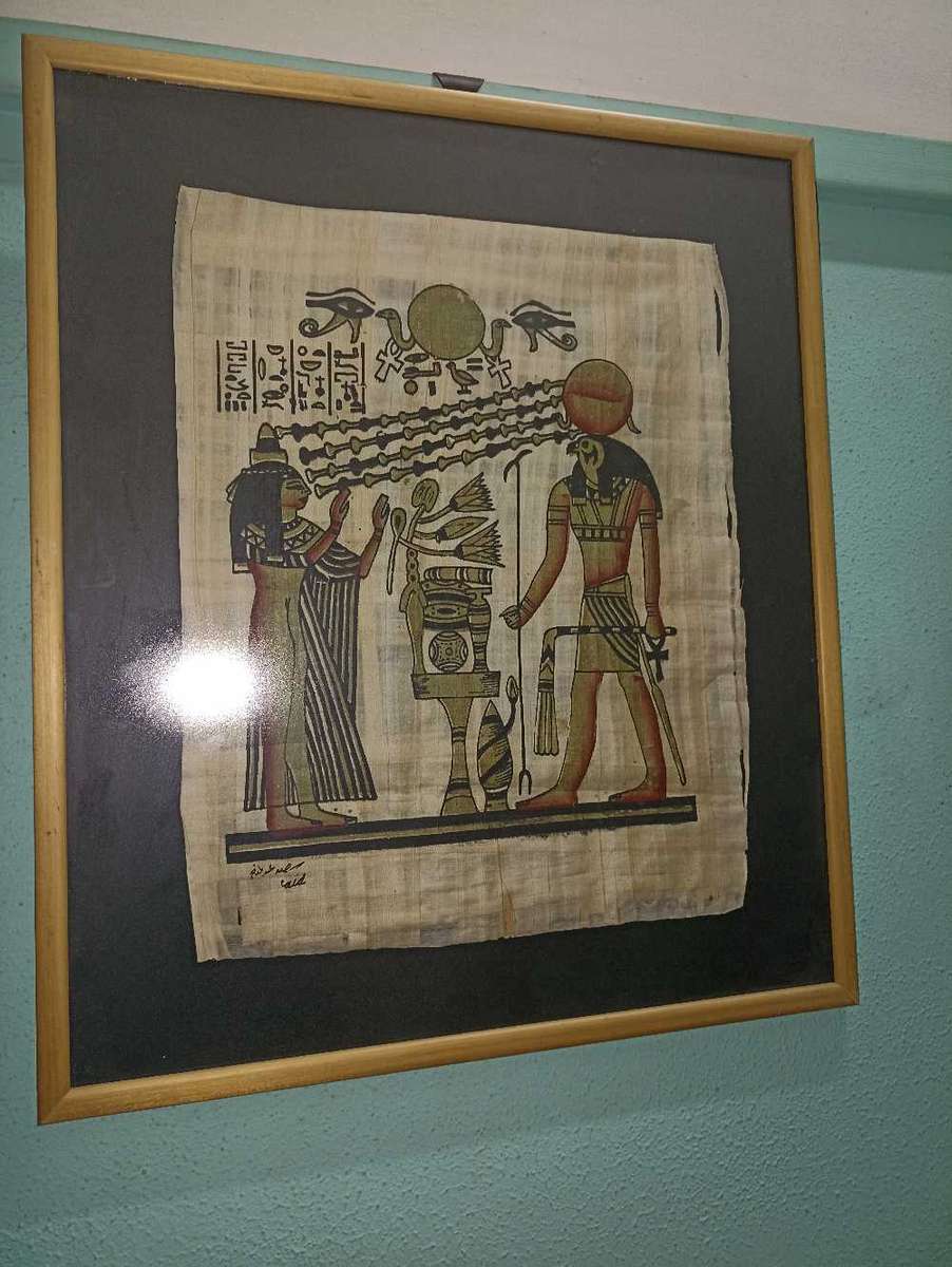 Original papyrus Egyptian picture