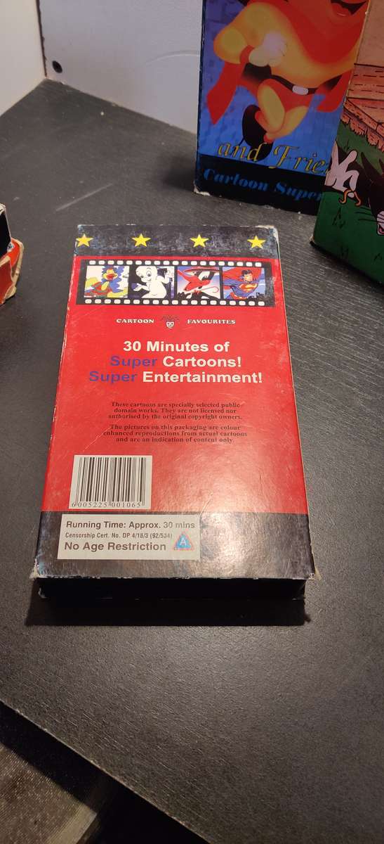 5 Vintage Cartoon VHS movies