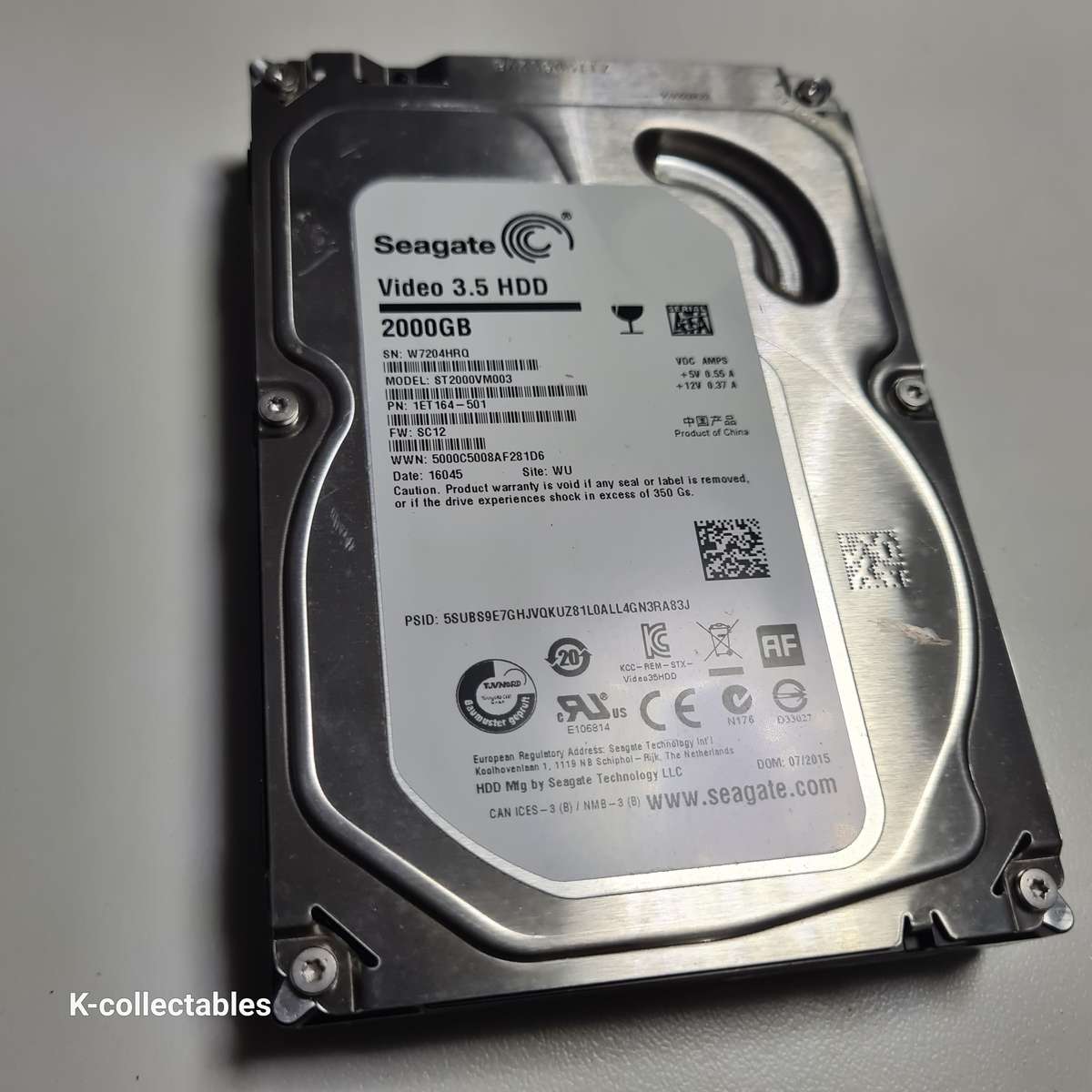 2000GB / 2TB HDD