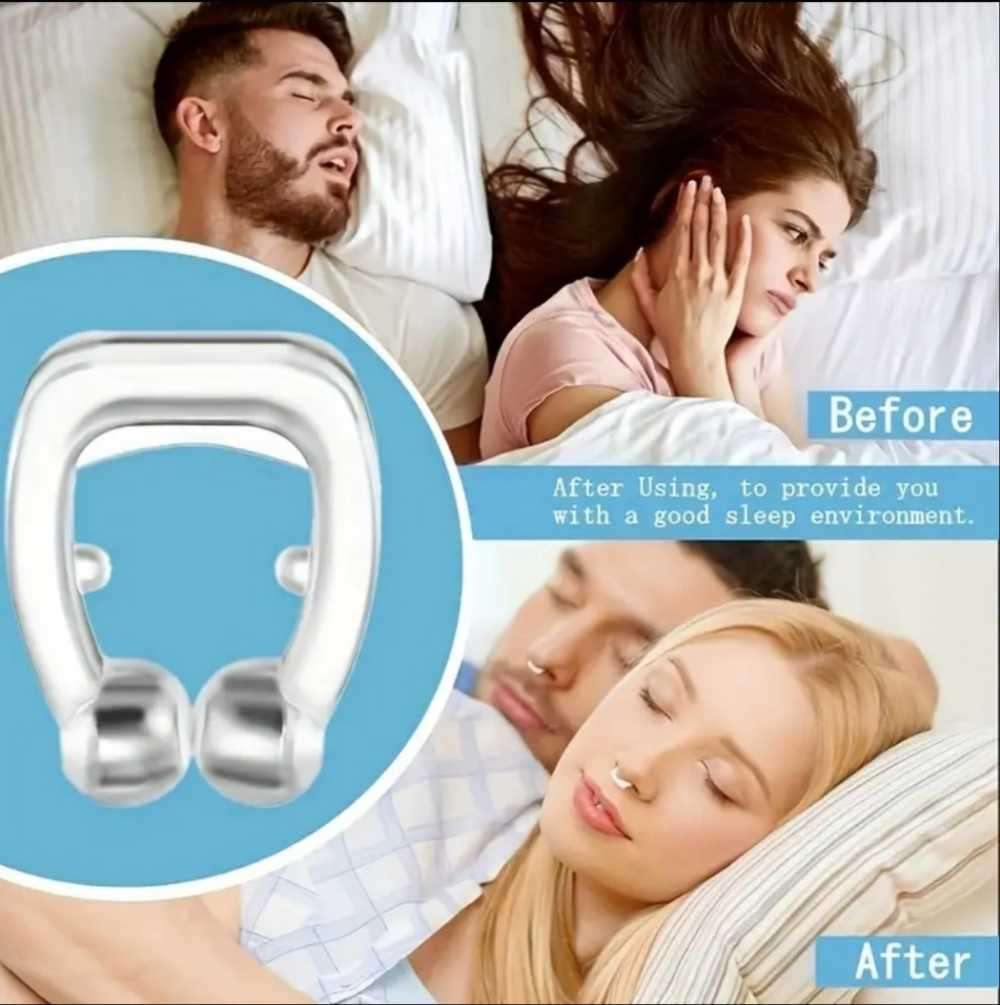 Anti snoring magnetic nose clip