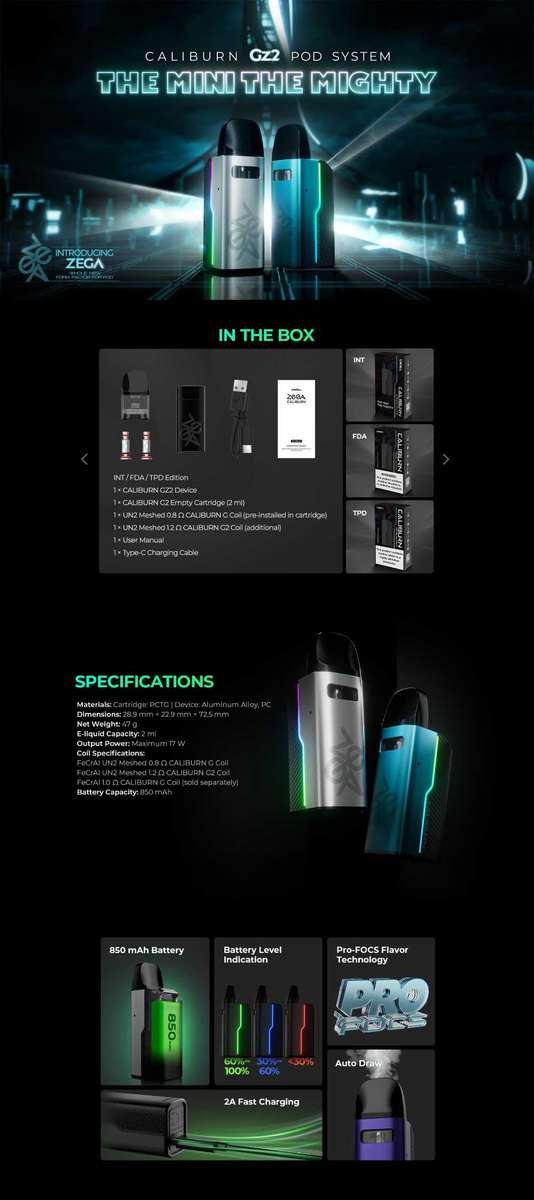 Uwell Caliburn GZ2 Pod System