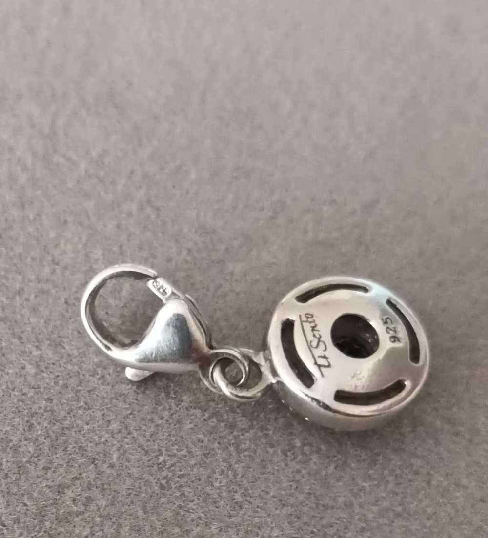 GORGEOUS 925 STERLING SILVER & BLACK ONYX TI SENTO MILANO CHARM 3.22g